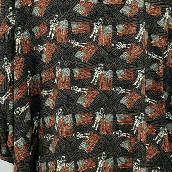 New LuLaRoe Amy Womens 3XL Astronaut American Flag Pockets - Picture 2 of 8